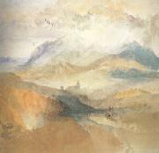 Joseph Mallord William Turner View of an Alpine Valley probably the Val d'Aosta (mk10) china oil painting reproduction